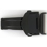 時計バンド用バックル ステンレス 16ミリ ブラック ZB0007N