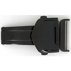 時計バンド用バックル ステンレス 18ミリ ブラック ZB0007P