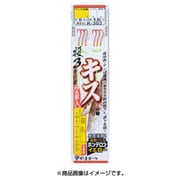 キス投仕掛ケン付流線(赤)3本 K303 8号-ハリス1.5 [仕掛け 投げ用]