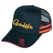 ハーフメッシュCAP(GAMAKATSU) GM9781BK/R L [釣り メンズウエア キャップ・ハット]