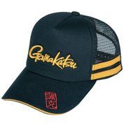 ハーフメッシュCAP(GAMAKATSU) GM9781BK/G L [釣り メンズウエア キャップ・ハット]