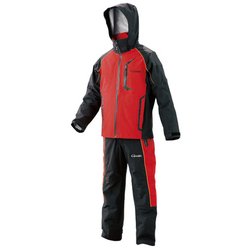 オールウェザースーツ GM3433 ブラック/レッド L [釣り メンズウエア レインウエア]