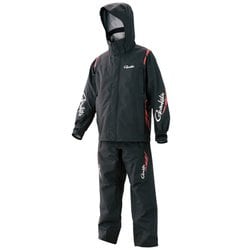 フィッシングレインスーツ GM3432 ブラック M [釣り メンズウエア レインウエア]