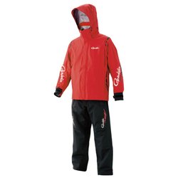 フィッシングレインスーツ GM3432 レッド/ブラック LL [釣り メンズウエア レインウエア]