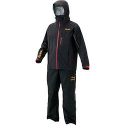 ゴアテックスレインスーツ GM3484 ブラック/レッド 3L [釣り メンズウエア レインウエア]