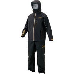 ゴアテックスレインスーツ GM3484ブラック/ゴールド L [釣り メンズウエア レインウエア]