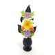 お供え用プリザーブドフラワー優(ゆ) 咲(ら) (イエロータイプ) 花器付M