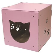 にゃんころキューブ ピンク [猫 ハウス 家 ダンボール]