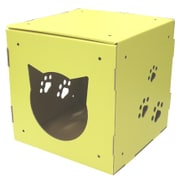 にゃんころキューブ 黄色 [猫 ハウス 家 ダンボール]