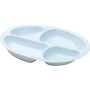 介護食事用品 仕切り皿 4分割 ブルー