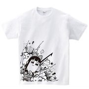 ポプテピピック ホワイトTシャツ B [メンズフリー]