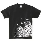 ポプテピピック ブラックTシャツ A [メンズフリー]