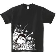 ポプテピピック ブラックTシャツ B [メンズフリー]