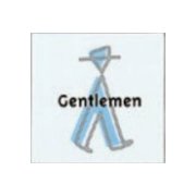 AGS101-501 [プレート Gentlemen 110x110x2mm テープ付き]