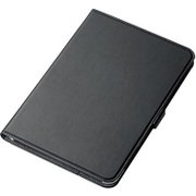 Qua tab QZ10 ソフトレザーカバー 360度回転 ブラック TBA-KYH10360BK