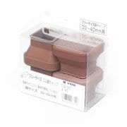 FG4-3401 [フリーサイズゴム脚キャップ 茶 角 30～40mm用]