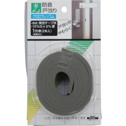 CB-15-102 [防音戸当り グレー 15x5mm 1M 2個入り]