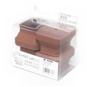 FG43-5401 [フリーサイズゴム脚キャップ 茶 長角 30x40～40x52mm用]