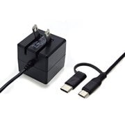 AC microUSB＋Type-C変換アダプタ付 ブラック FUSB-ACC24MCBK/USB