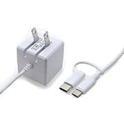 AC microUSB＋Type-C変換アダプタ付 ホワイト FUSB-ACC24MCWH/USB