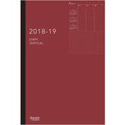2018年4月始まり アポイントステーショナリー 1週間バーチカル 薄型 A5対応 レッド E9325
