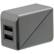 スマートIC搭載 急速充電 3A出力対応 AC充電器 グレー OWL-ACU2F3S-GY