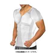 KTS-WT-M [加圧Tシャツ（Vネック） ホワイト Mサイズ]