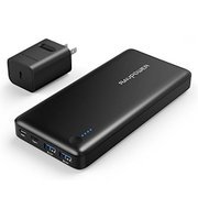 RAVPower 20100mAh PD対応バッテリー AC/ケーブル付 ブラック RP-PB074-BK