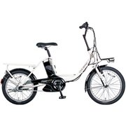 電動アシストコンパクト自転車 20型 内装3段変速 13.2Ahバッテリー LGS-EA20 Electric assist style マットホワイト