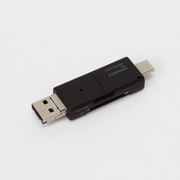 USB2.0 TYPE-C&MicroB&A SDカードリーダー・ライター ブラック CRW-TCMSD72BK