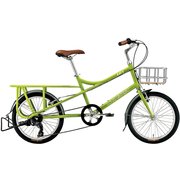 ミニベロ スモールバイク 410mm(155～180cm) 外装7段変速 SHIMANO TOURNY LGS-S8 Minivelo style マットオリーブ