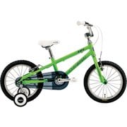 16インチキッズBMXタイプ 220mm(95~115cm) 補助輪付き LGS-K16 Kids style LGグリーン