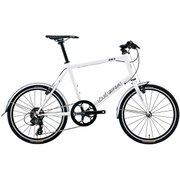 ミニベロ スモールバイク 460mm(150～165cm) 外装8段変速 SHIMANO TOURNEY TX LGS-X8.1 Minivelo style LGホワイト