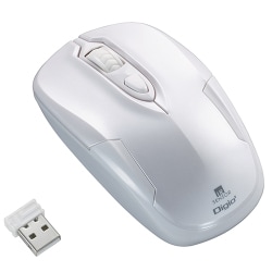 IR 無線静音マウス 3ボタン ホワイト MUS-RIT126W