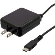 TYPE-Cケーブル一体型 AC充電器 1.5m ブラック OWL-ACJTC15V-BK