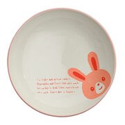子供用食器 うさぎ Happy Animal 深皿 小 うさぎ