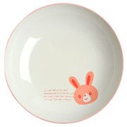 子供用食器 うさぎ Happy Animal 深皿 ダイ うさぎ