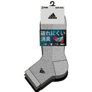 アディダス ソックス 3P ショート 06F20W 02 (24-26ｃｍ) [ソックス]