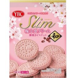 ヨドバシ Com ヤマザキビスケット スリムサンド 桜小豆クリーム 袋 12枚 通販 全品無料配達