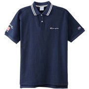 18SS C3-MS301 370 NV L [半袖ポロシャツ ネイビー Lサイズ メンズ]