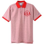 18SS C3-MS304 940 RD M [半袖ポロシャツ レッド Mサイズ メンズ]