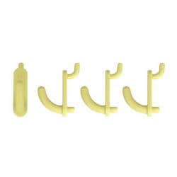 PBPF-115 [パンチングボード用樹脂フック 薄茶 4コ入]