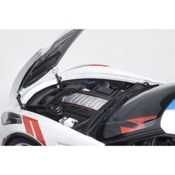 売り日本AUTO art 71271 1/18 シボレー コルベット （C7） グランスポーツ （ホワイト／ブルー・ストライプ）※レッド・ハッシュマーク 乗用車
