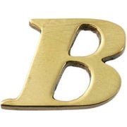 QL20-B [真鍮ゴールド文字 大文字 B]