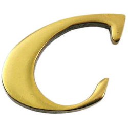 QL20-C [真鍮ゴールド文字 大文字 C]