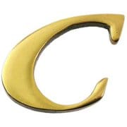 QL20-C [真鍮ゴールド文字 大文字 C]
