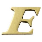 QL20-E [真鍮ゴールド文字 大文字 E]