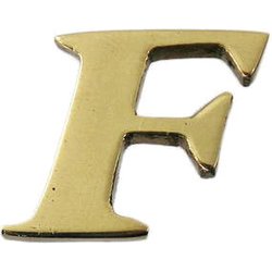 QL20-F [真鍮ゴールド文字 大文字 F]