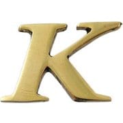 QL20-K [真鍮ゴールド文字 大文字 K]