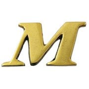 QL20-M [真鍮ゴールド文字 大文字 M]